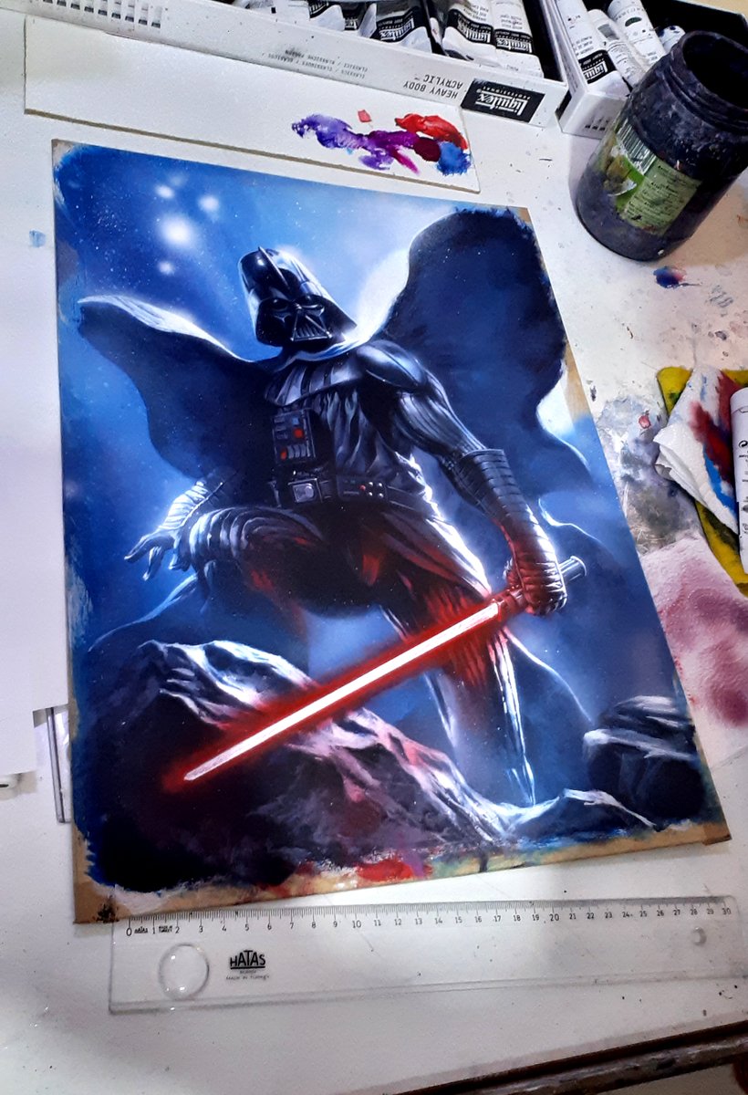 Acrylic commission on heavy board
DM me for info
#darthvader #starwars #lukeskywalker #anakinskywalker #jedi #sith #starwarsfan #obiwankenobi #yoda #clonewars #starwarsmemes #kyloren #stormtrooper #disney #hansolo #themandalorian #lightsaber #darthmaul #babyyoda #starwarsnerd