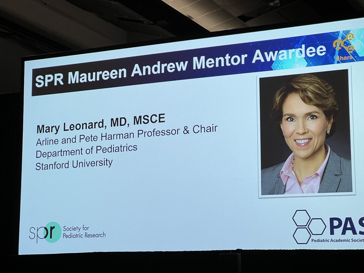 Proud of ⁦@HCGlassMD⁩ @mb_leonard as they are recognized for their contributions ⁦@SocPedResearch⁩ ⁦@PASMeeting⁩ #pas2024