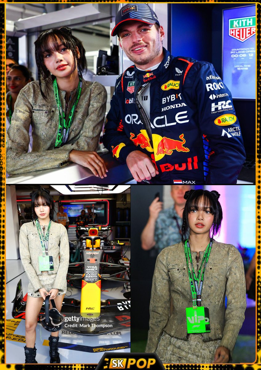 📸 Gorgeous #LISA of BLACKPINK photographed with Max Verstappen at the 2024 F1 Miami Grand Prix! 🏎️🔥 LISA TEAM REDBULL #LISAatF1MiamiGP