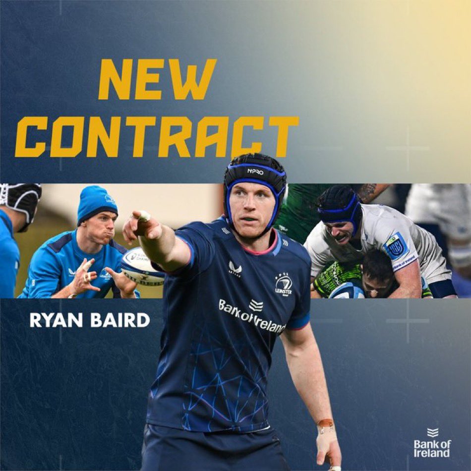 Congratulations to former Old Wesley minis Jack Boyle who has signed his first senior contract with @leinsterrugby and Ryan Baird who has extend his contract. Great to see such wonderful reward for huge amounts of hard work and great performances on the pitch.
