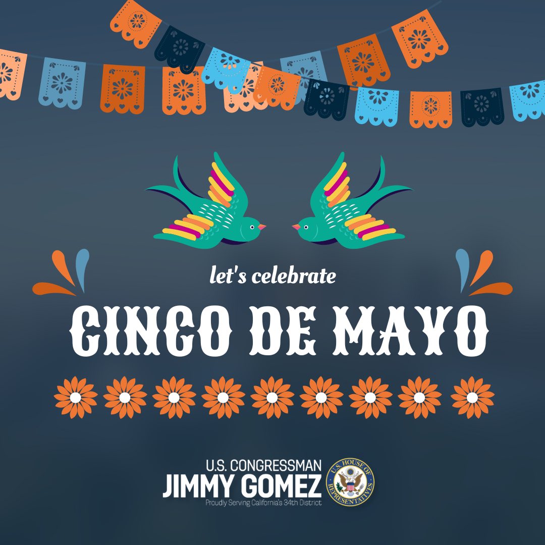 ¡Feliz #CincoDeMayo!   Today commemorates the Mexican army's victory at the Battle of Puebla in 1862. We continue to honor their bravery and celebrate the rich history, contributions and achievements of our Mexican American community.