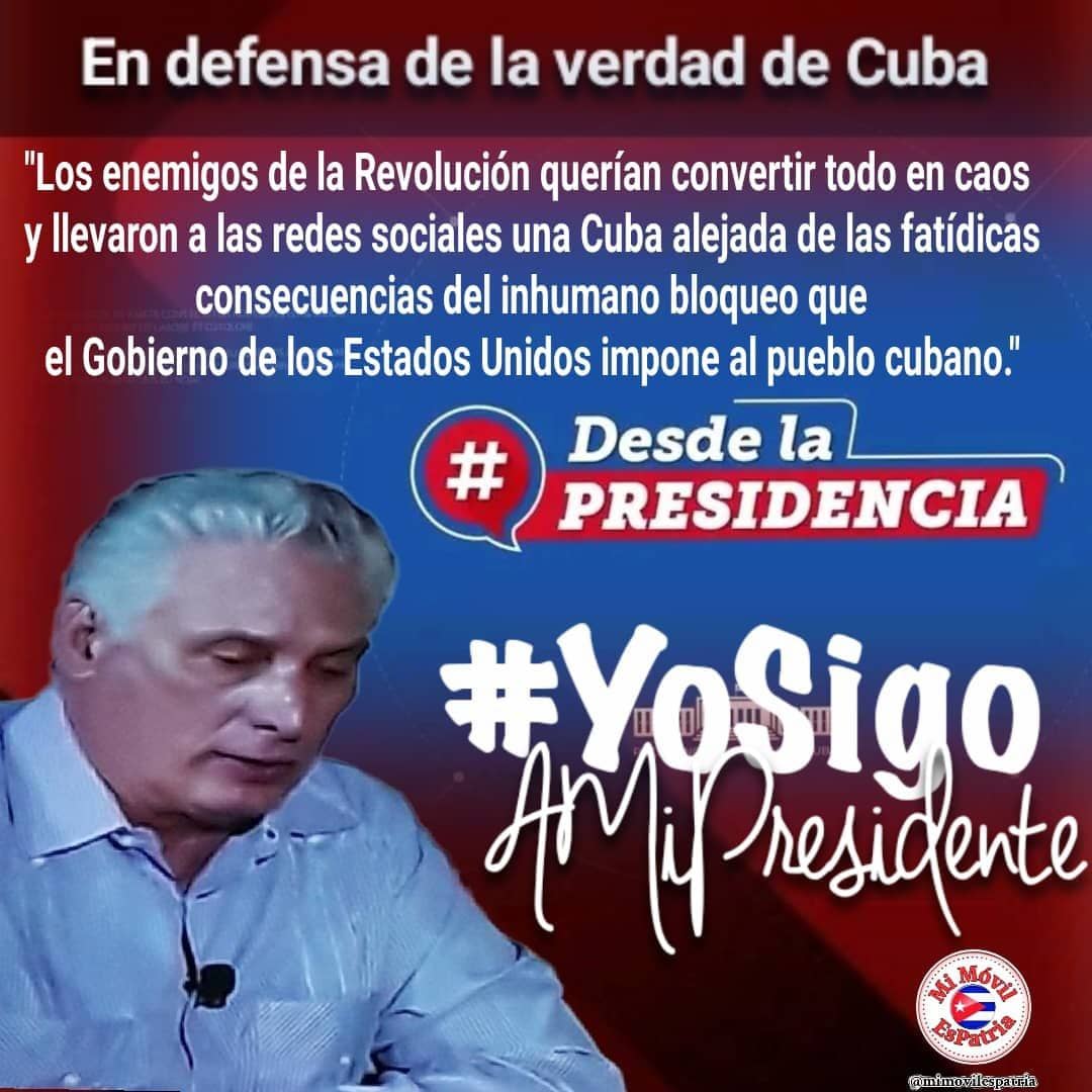 #DesdeLaPresidencia 
#YoSigoAMíPresidente 
#AnapMayabeque