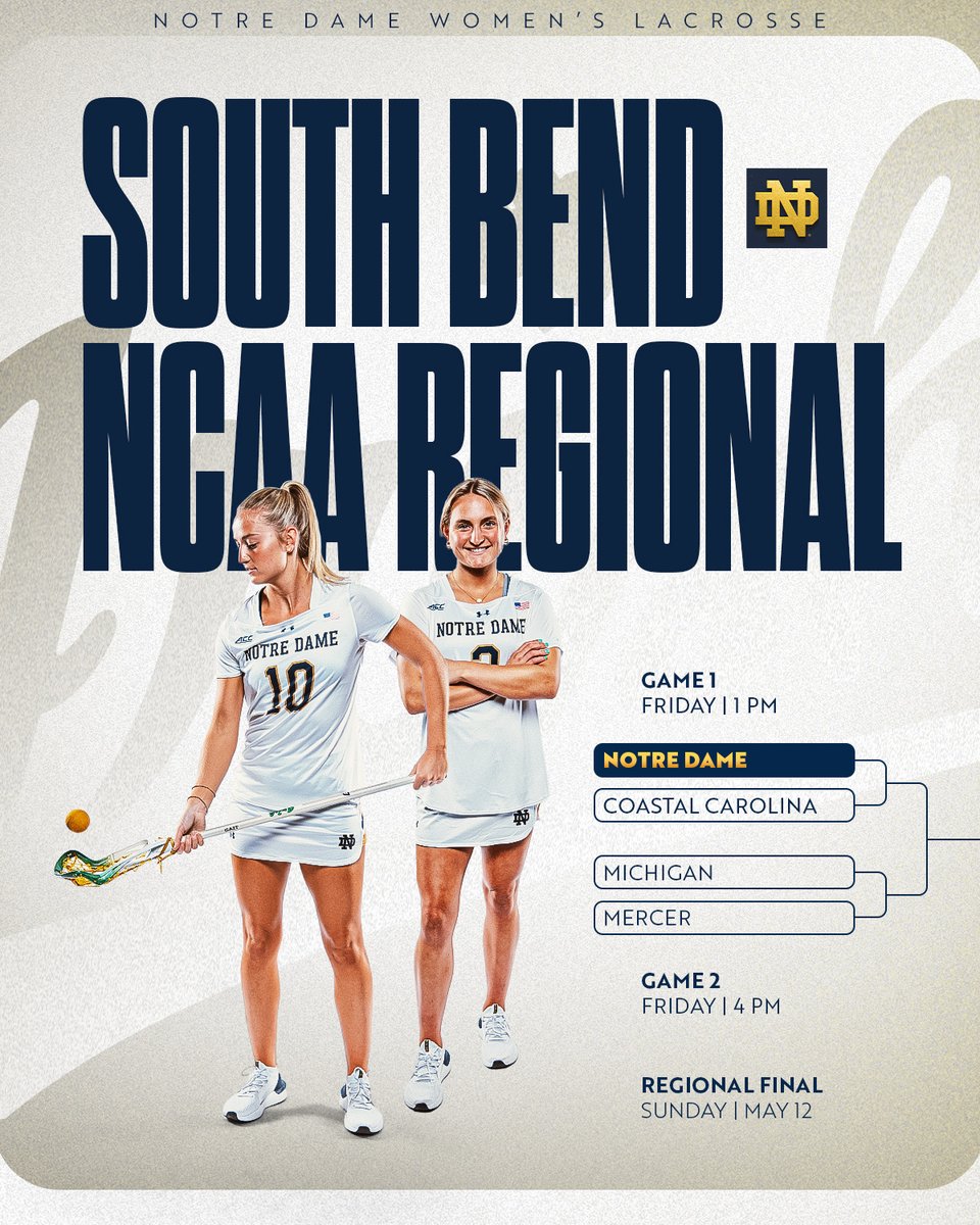 𝐒𝐨𝐮𝐭𝐡 𝐁𝐞𝐧𝐝 𝐑𝐞𝐠𝐢𝐨𝐧𝐚𝐥 has a nice ring to it ☘️ And now we dance. Buy your tickets for the NCAA Tournament! 🎟️ fightingirish.evenue.net/cgi-bin/ncomme… #GoIrish