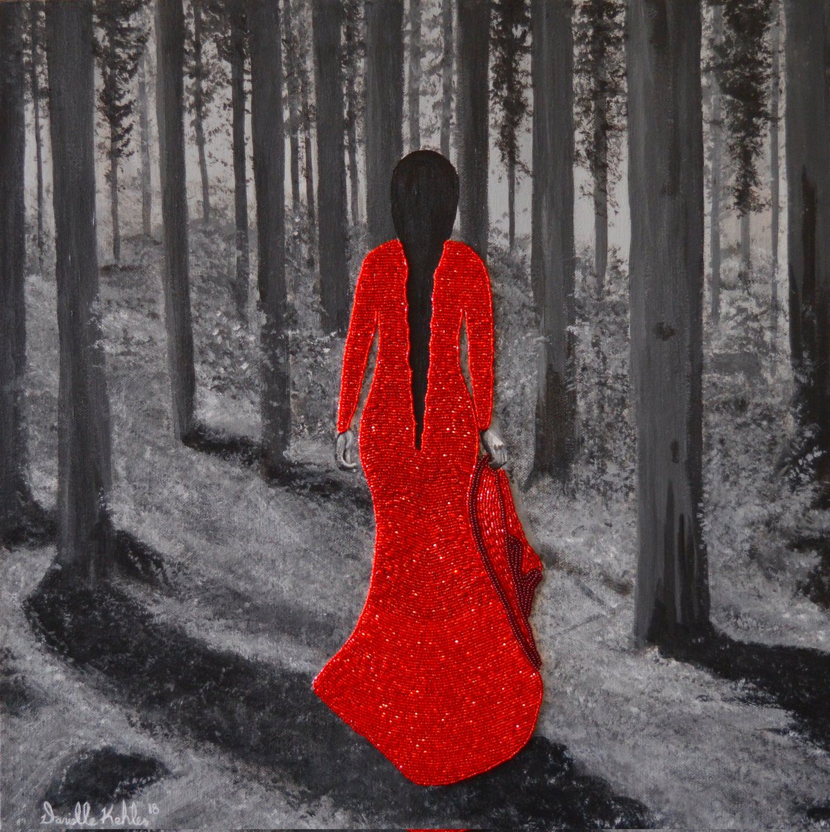 Today is the National Day of Awareness for Missing and Murdered Indigenous Women, Girls, and Two Spirits. #RedDressDay #Nomorestolensisters #MMIWG #MMIR #MMIP #MMIWG2S Lady in Red Danii Kehler ~ Plains Cree