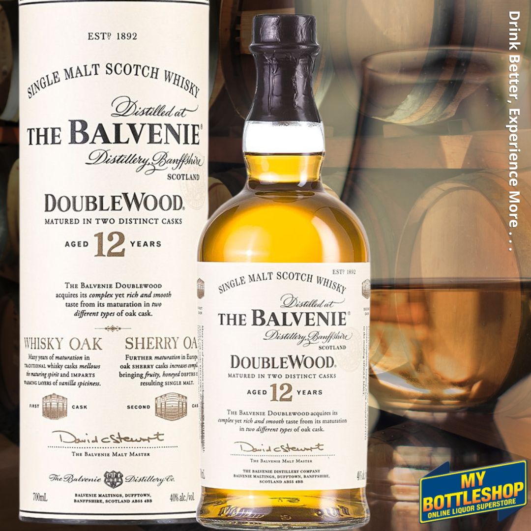 The Balvenie Doublewood 12YO Single Malt Whisky 700mL >>> bit.ly/3QxNisr

Offering a distinctive character from being matured in 
two woods. #DrinkBetterExperienceMore #TheBalvenie #scotchwhisky #singlemaltwhisky #TheBalvenie12