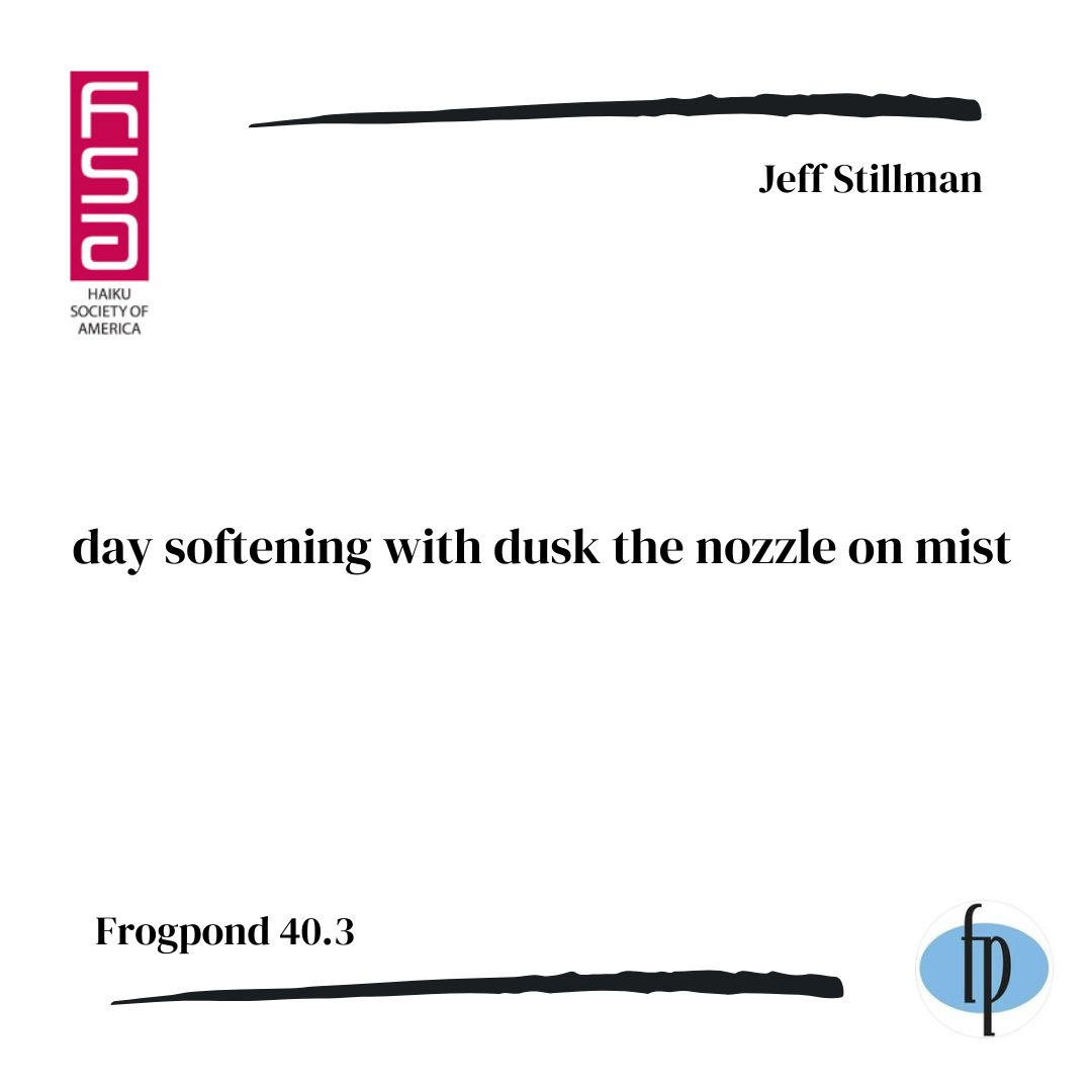 Here's a single-line #haiku from issue 40.3 by Jeff Stillman.

Let us know what you think, #readers.