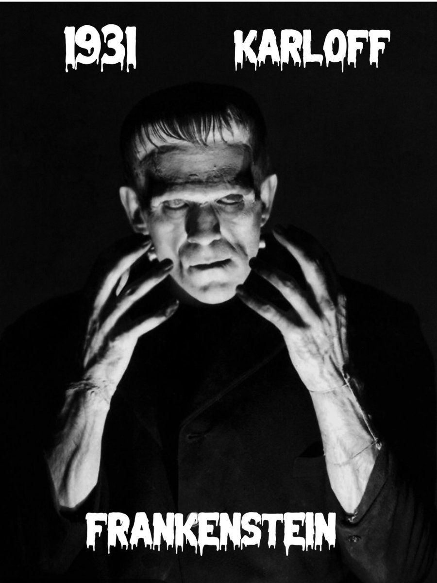 #UniversalMonsters
Followup to the smash hit #Dracula. 
Bela Lugosi  was billed as the star for #Frankenstein . But after a makeup test… refused the role. He did not want to be under all the makeup & did not care for lack of dialogue. Director James Whale noticed #BorisKarloff(…