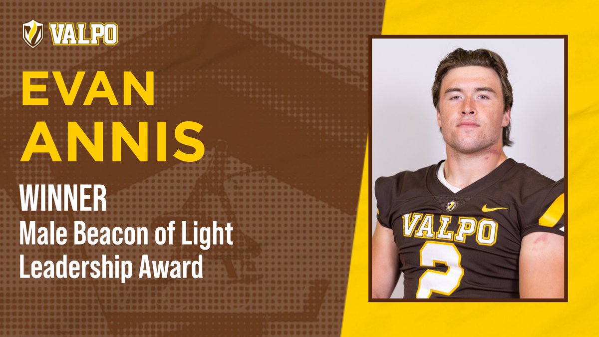 💡 MALE BEACON OF LIGHT LEADERSHIP AWARD 💡

This three-year <a href="/valpoufootball/">Valpo Football</a> captain came back for an extra year after missing all of the previous season due to injury. Heavily involved in SAAC in his time on campus, <a href="/Esa_614/">Evan A</a> was the PFL Scholar-Athlete of the Year this past