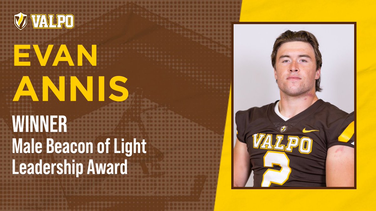 💡 MALE BEACON OF LIGHT LEADERSHIP AWARD 💡 This three-year @valpoufootball captain came back for an extra year after missing all of the previous season due to injury. Heavily involved in SAAC in his time on campus, @Esa_614 was the PFL Scholar-Athlete of the Year this past…