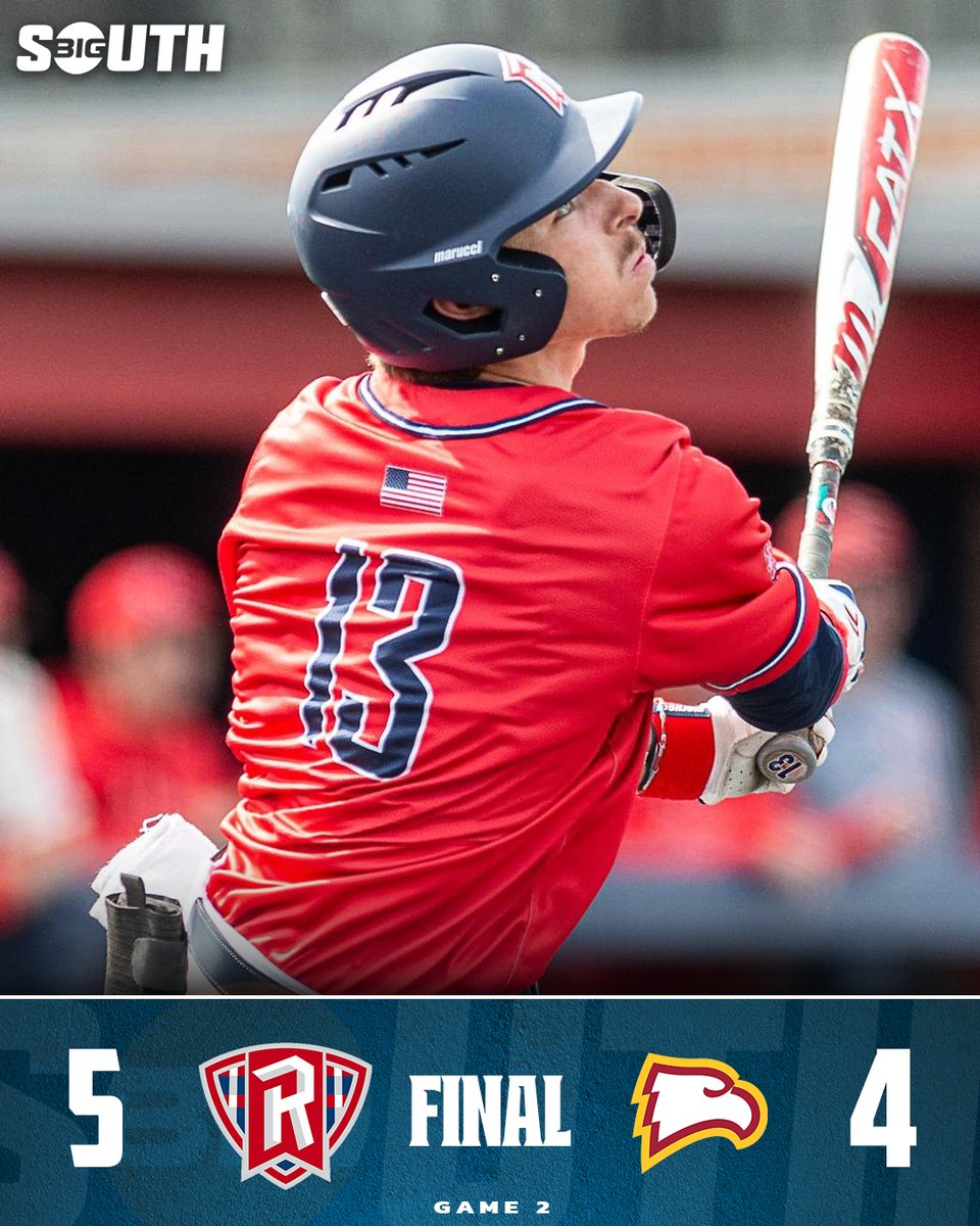 .@HunterKeen33's go-ahead RBI single in the 8th lifts Radford over the Eagles to close out the weekend 🛡️ #BigSouthBase | @RadfordBaseball