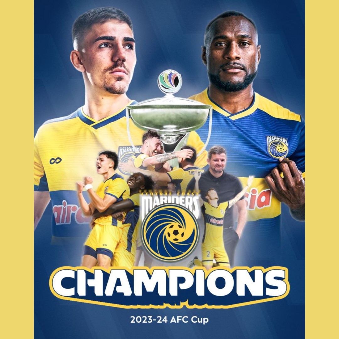 Another major celebration in Australian football. A big congratulations to Mark Jackson and the Central Coast Mariners who have become the second Australian side to win a club trophy in Asia! What a season.... but it's not over yet, the A-League finals are still to play for.