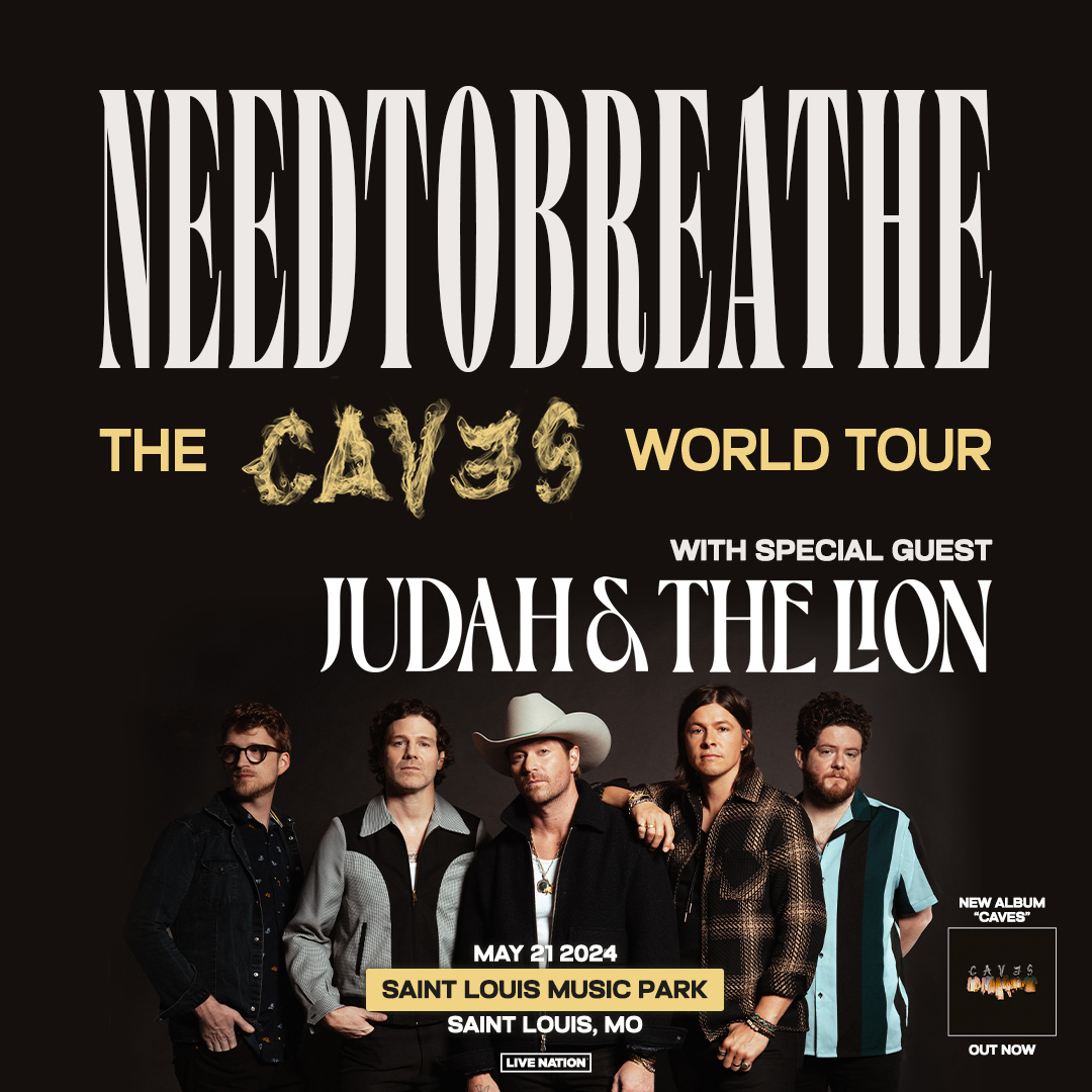 We're just two weeks away from @NEEDTOBREATHE returning to Saint Louis Music Park along with special guest @judahandthelion! Get tix: bit.ly/NTB5-21-24
