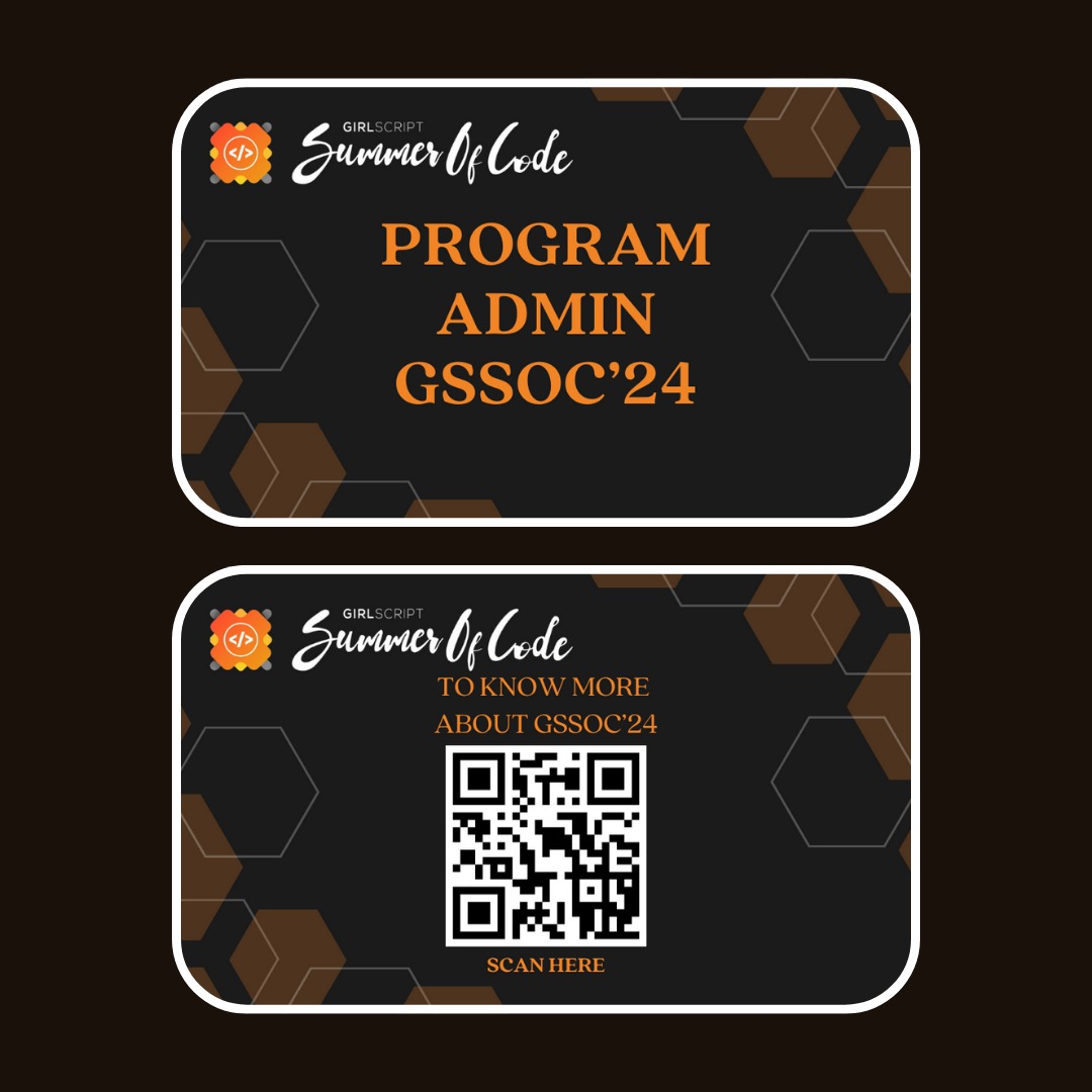 OmkarSonawane23's tweet image. Now I am the Project Admin at @girlscriptsoc โจ๐
#projectadmin #gssoc #project #projects #admin #gssoc24