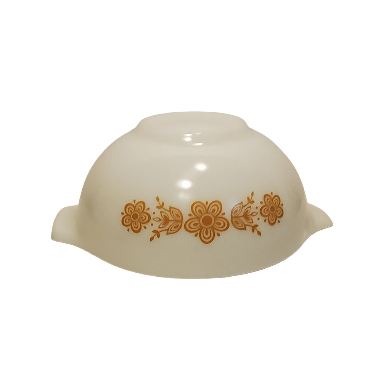 Pyrex Butterfly Gold Cinderella Bowl 443  2.5 qt, Free Shipping tuppu.net/2c9a5823 #JunkYardBlonde #Etsy #VintagePyrex