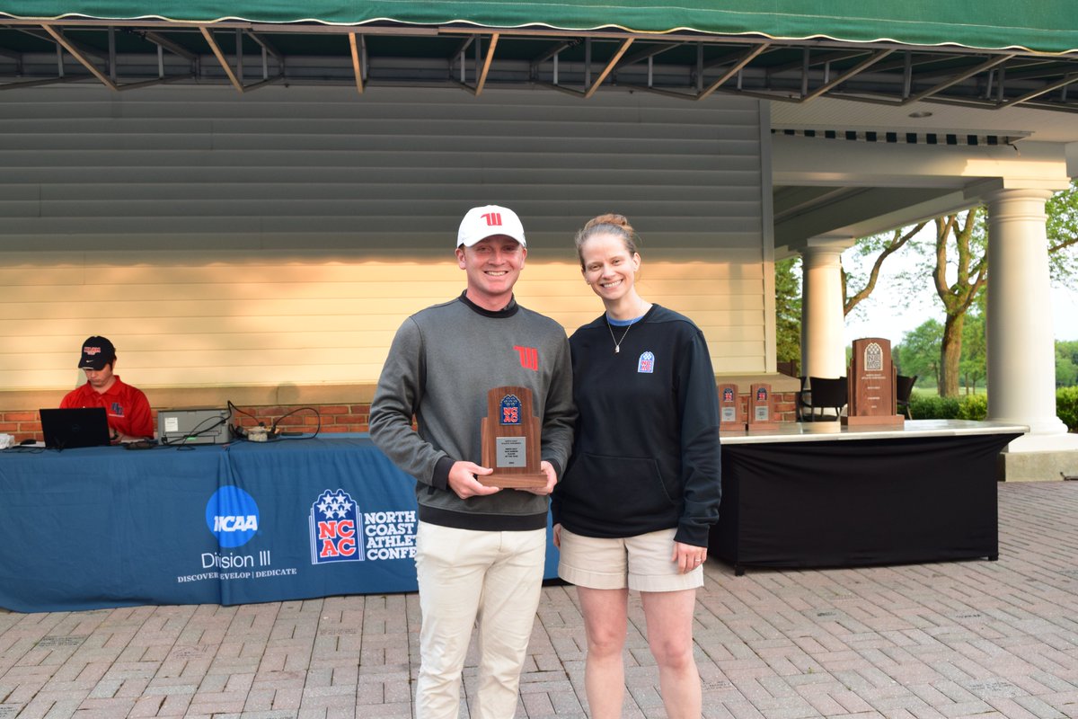 Congratulations to the NCAC Players of the Year🏆

Becky Williams (@DePauwAthletics) & JF Aber (@WittAthletics)

#NCACPride | #NCACgolf | #Cheersto40yrs