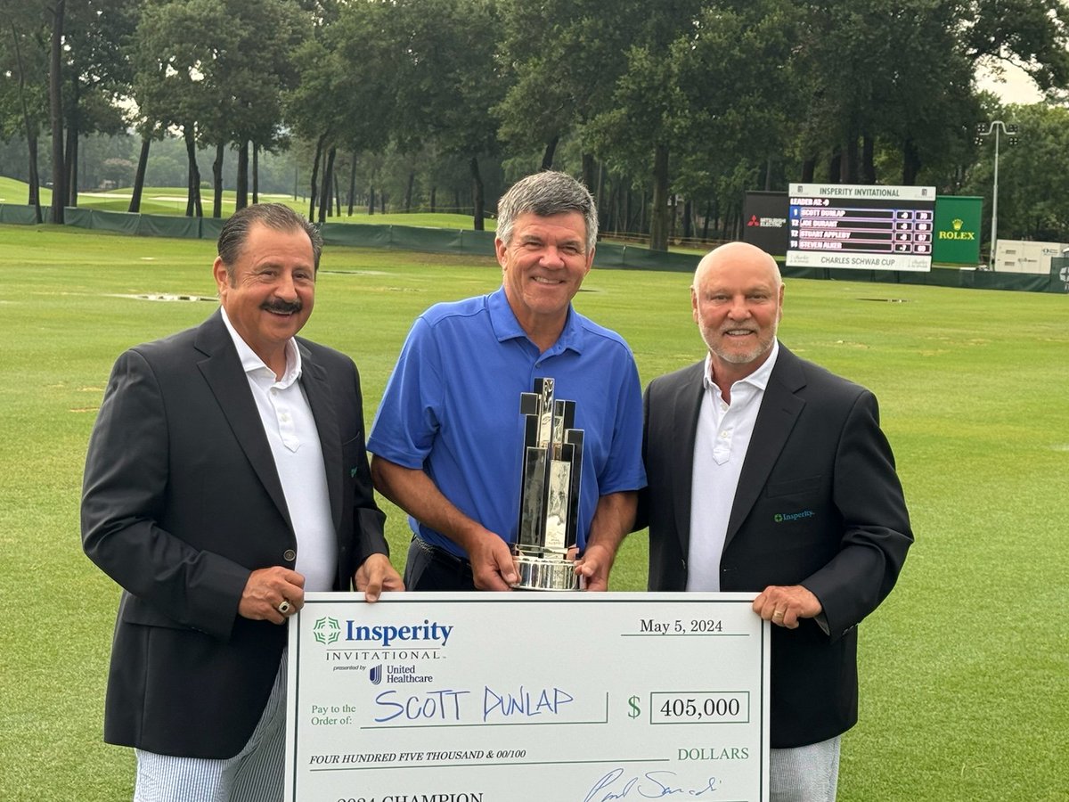 Thanks to @InsperityInvtnl for the invite this week, best event of the year! Big congrats to my boy @ScottDu12500063 for the W! Thanks to @mizzenandmain @Nexbelt @surfandturfgolf and @CallawayGolf for the continued support. Next event @seniorpgachamp in Michigan.