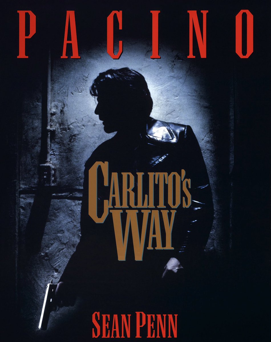 Time for an absolute masterpiece 🤌

#NowWatching Carlito’s Way (1993)