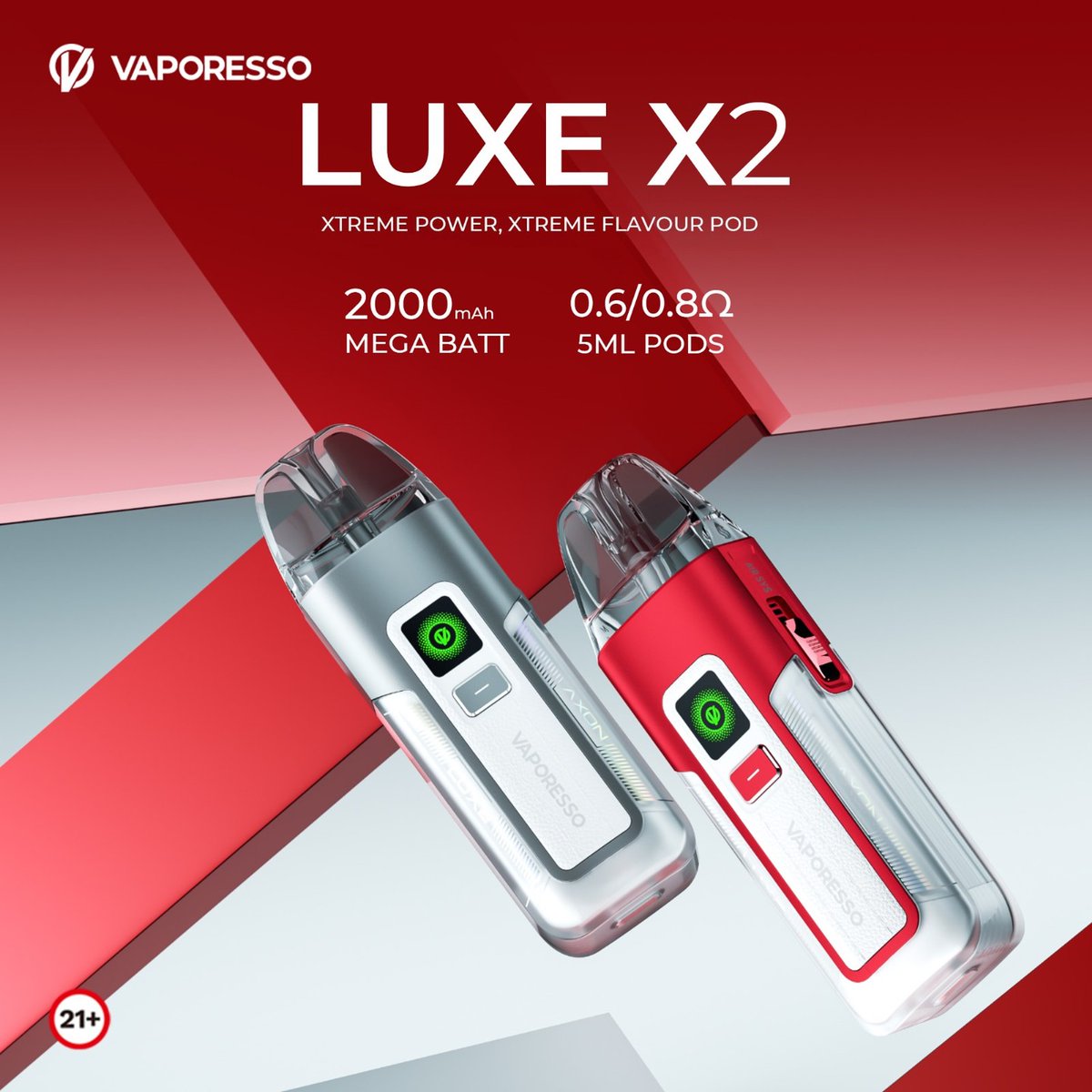 Vaporesso LUXE X2 Kit 😍Xplosive Flavor 🔥Xceeded Endurance ⚠ Warning: The device is used with e-liquid which contains addictive chemical nicotine. For Adult use only. #sourcemore #sourcemoreofficial #Vaporesso #LUXEX2 #vapetricks #instavape #vapecommunity #vaping