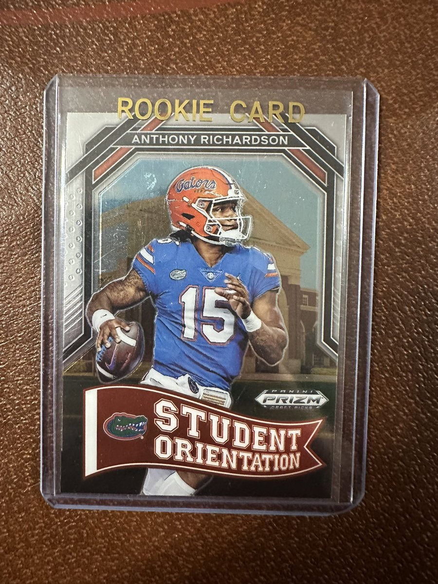 Let’s just go ahead and do another giveaway 🚨🚨🚨

2023 Anthony Richardson Prizm Student Orientation Rookie Card🔥

Just Follow, RT, and Like to enter! Comment a gif of your favorite team maybe you’ll get some extra cards👀(optional)

Winner will be selected 5/8 at 5pm‼️