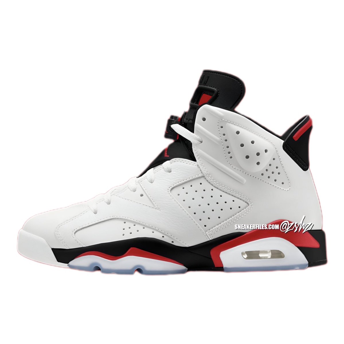 Nike Air Jordan 6
 “White/Fire Red” 🔥

🗓️2025年春発売予定

#mmmリーク 👈リーク情報はこちら