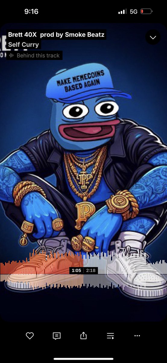 Brett 40X  prod by Smoke Beatz by Self Curry on #SoundCloud 
on.soundcloud.com/Gph2swVj8JEyVa…

Featuring <a href="/CrashiusClay69/">Crash</a> 
Prod by <a href="/SmokeBeatzz/">Sour Smoke</a> 
Everything based <a href="/BasedBrett/">Brett</a> 

$BRETT