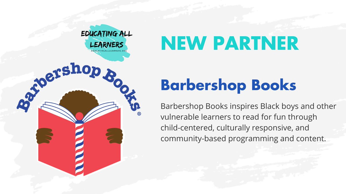 @educateall_org is excited to announce our newest partner, @barbershopbooks. Take a look at their work here: barbershopbooks.org #EducateAll #EALAPartner