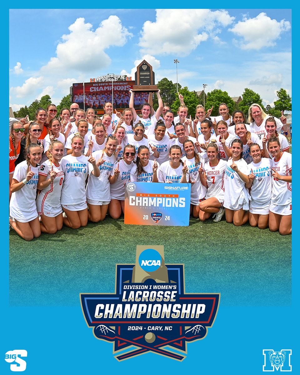 𝗧𝗜𝗖𝗞𝗘𝗧 𝗣𝗨𝗡𝗖𝗛𝗘𝗗 🎟️ Mercer advances to the @NCAALAX Tournament to play Michigan on Friday, May 10! #BigSouthLAX | @MercerWLAX