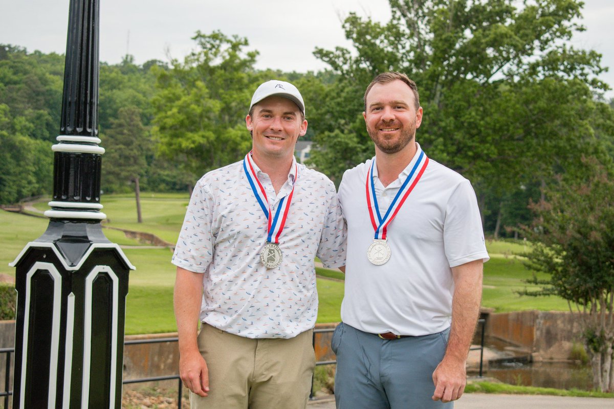 The youngest to do it in Alabama State Four-Ball history…Congratulations to our 42nd State Four-Ball CHAMPIONS, Barak Erwin & Tyler Watts!

After 36 holes of stroke play & a total of 68 holes in match play, Barak + Watts secured victory with a birdie on the 19th hole by Barak!