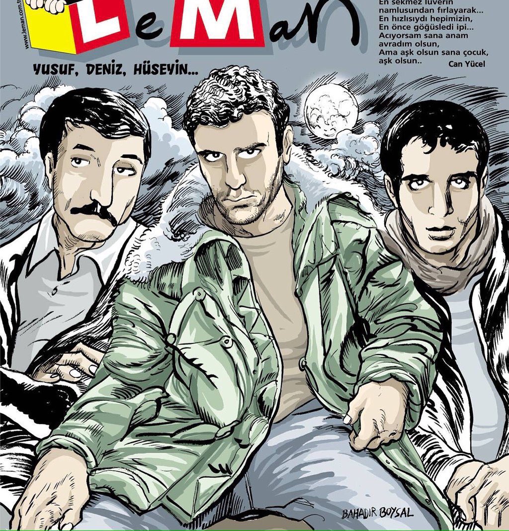 en uzun koşuysa elbet
türkiye'de de devrim
o, onun en güzel yüz metresini koştu
en sekmez lüverin namlusundan fırlayarak...
en hızlısıydı hepimizin,
en önce göğüsledi ipi...
acıyorsam sana anam avradım olsun
ama aşk olsun sana çocuk,
aşk olsun...