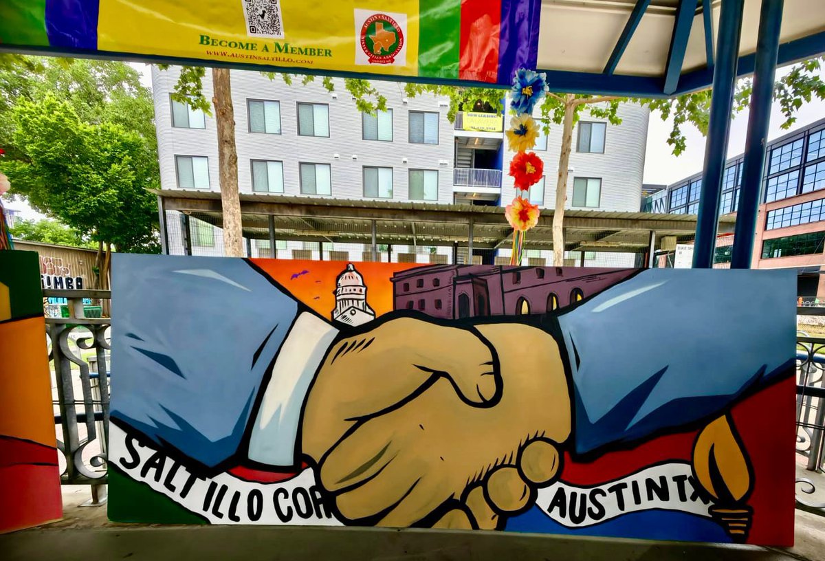 En el marco de los 55 años de hermandad entre Austin y Saltillo, se llevó a cabo la develación de dos murales en la capital de Texas, ubicados en el Museo Mexic-Arte y en la plaza Saltillo, mismos que plasman la identidad y el trabajo colaborativo. #SaltilloenAustin