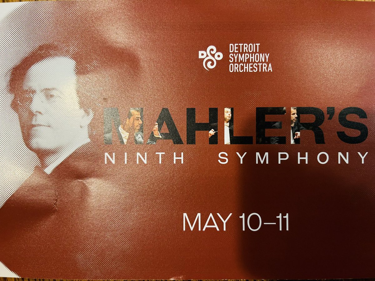 bummer that I can’t go to this by the @DetroitSymphony this week. Mahler once said “a symphony must be like the world. It must contain everything.”