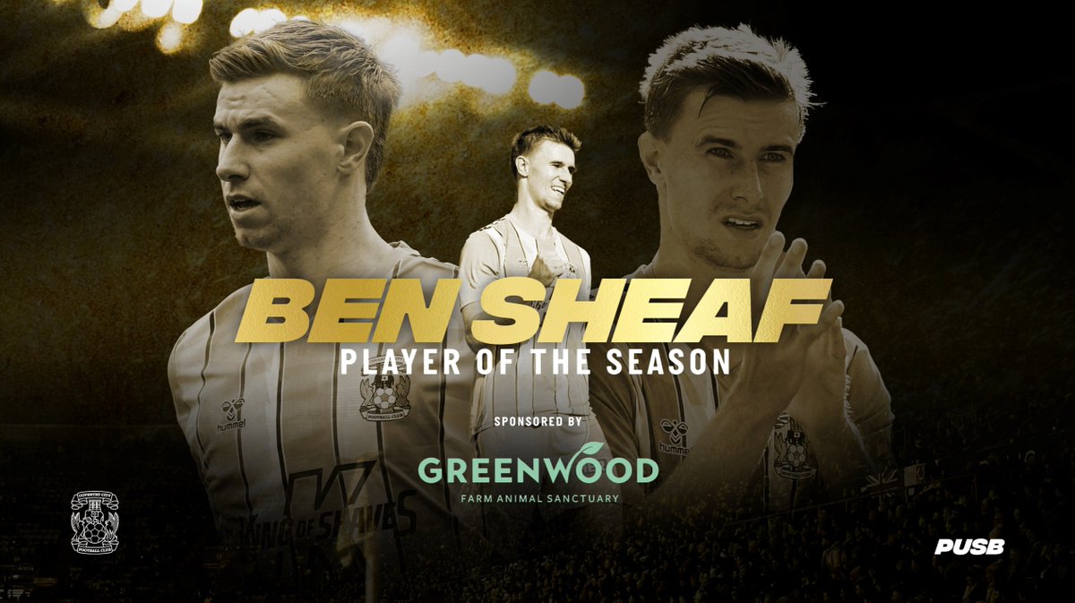 And for the big one: We are delighted to announce... 🎙️

Your 2023/24 Player of the Season, as voted for by you, is Ben Sheaf. 🏆