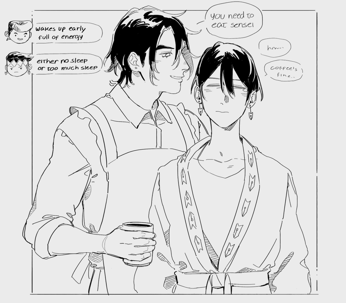 wanted to draw them with their hair down
#josuhan #仗露