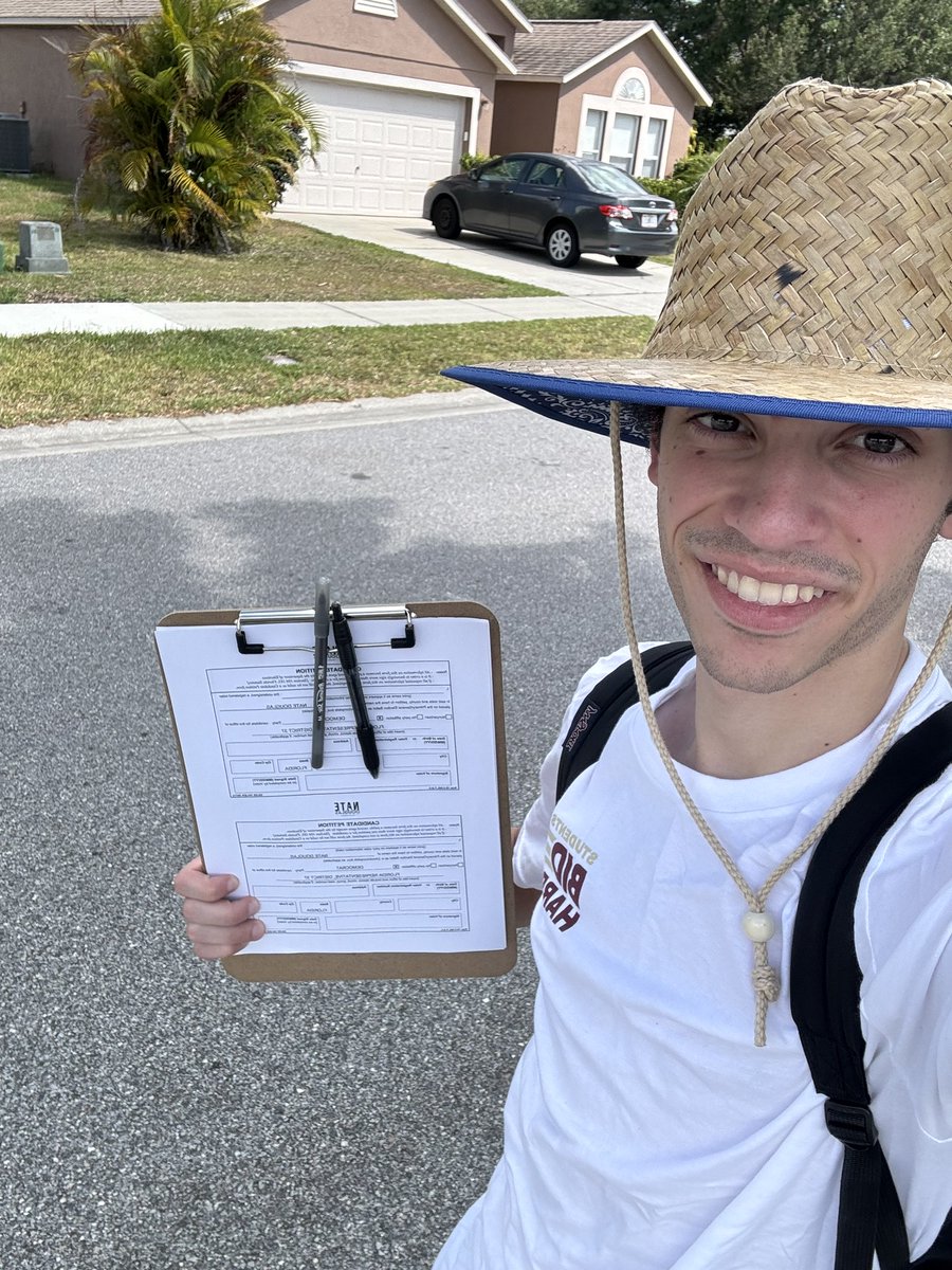 Out canvassing in Orlando today with @collegedemsfl for @nateforflorida! HD-37 is going to be flipped. Count on it.