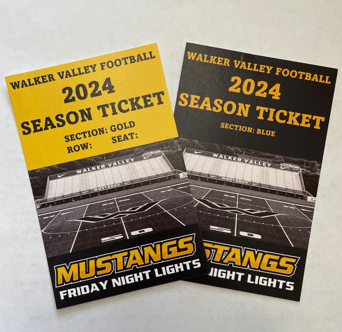 🏈ATTENTION MUSTANG FANS!!!🏈 Reserved seat reservation letters are going out TODAY. Be ready to renew! Don’t have tickets yet? If you want to be the first to know when they are available, please email walkervalleyfootballboosters@gmail.com to get on the waiting list.
