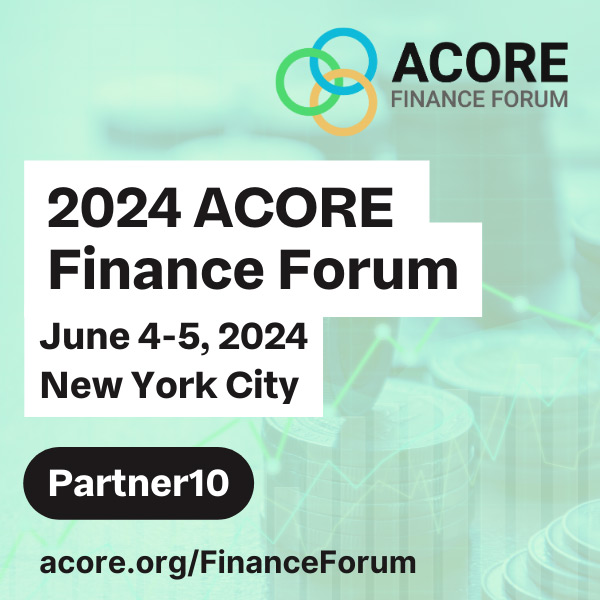 Host | 2024 ACORE Finance Forum What to expect? Join us in New York City for two full days of networking, thought leadership, and timely insights from industry leaders. Registration | ow.ly/kngX50Ru7rS