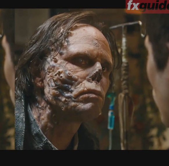 fuvkjo's tweet photo. If I had a nickel for every time Walton Goggins played a decrepit dude with no nose I would have two nickels. Which isn’t a lot but it’s weird it happened twice https://t.co/mjTKV5XiUL