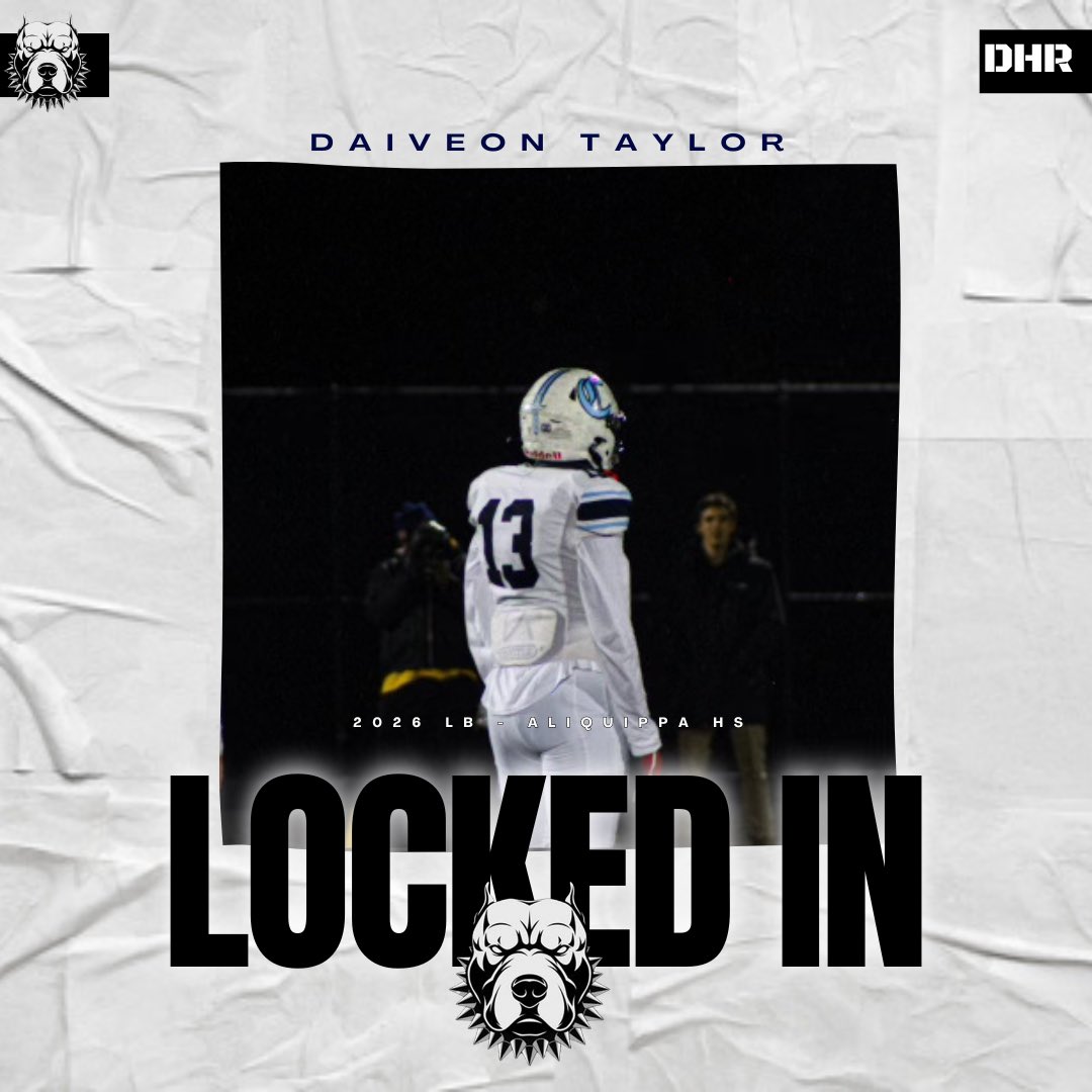 Welcome 2026 Aliquippa HS LB, Daiveon Taylor (@certified_Dai13) to the Dawg House!!  

#DAWGSZN