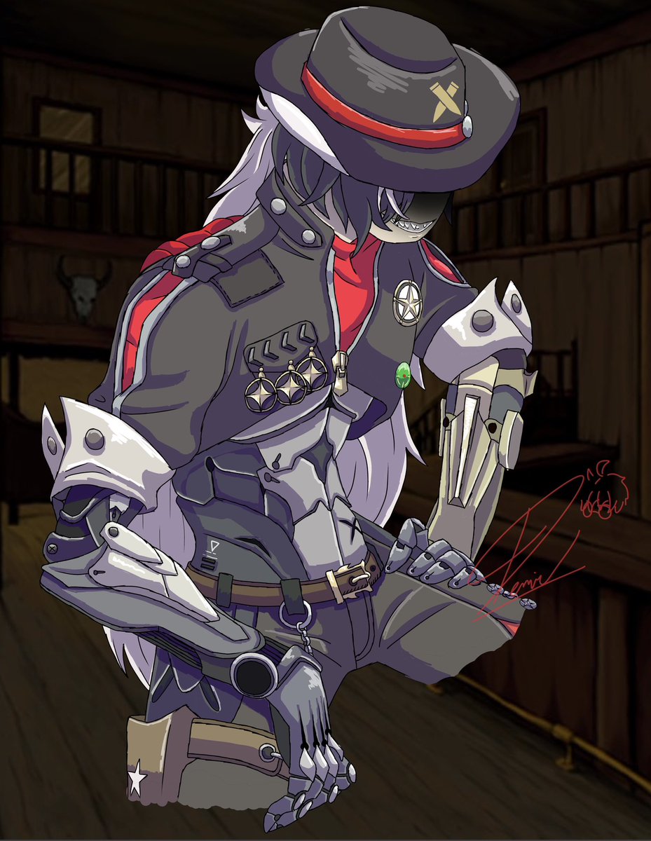 demir_stone's tweet photo. @mellon_soup I appreciate the pose reference. Art by me. #hsr #boothill #boothillfanart #fanart #art #digitalart #artist #yeehaw #hsrfanart #honkai #HonkaiStarRail #Boothill @honkaistarrail https://t.co/vWXCLE9sVl