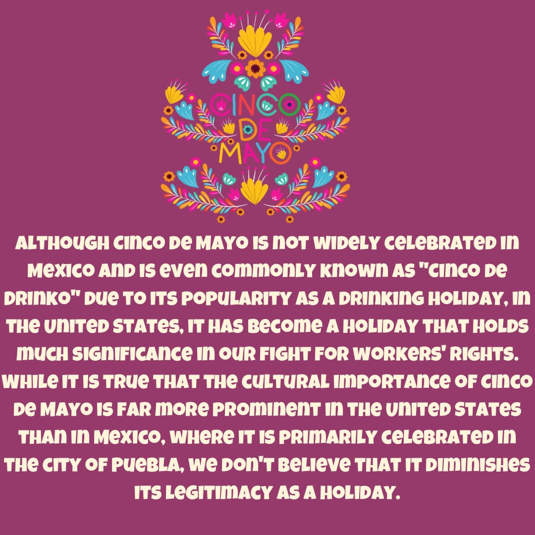 sbwupocket's tweet image. Have you ever wondered why we celebrate Cinco De Mayo? It's a holiday that's celebrated in many parts of the world, but not many people know the real reason behind it. We’d love to hear your thoughts on this festive occasion. #CincoDeMayo2024 #latino #tobeapartner