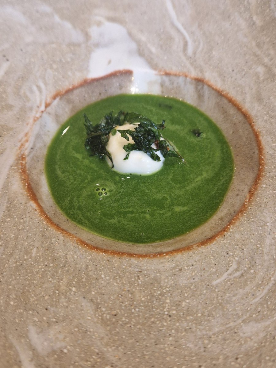 My Mother was the Queen of curly parsley @Chefstip69 @potagerskerries has now been bestowed with the title of King Parsley Soup Read that again Parsley Soup... with the most delicate smoked Halibut A nostalgic taste of love for me We need to give Parsley more credit & love