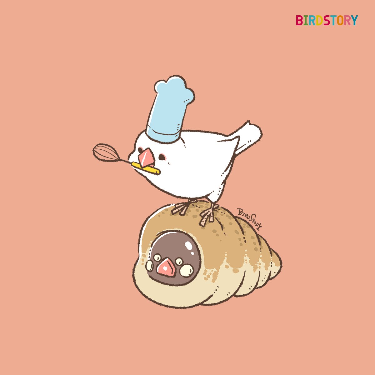 「おはようございます。本日は5月6日、語呂合わせから、コロネの日とのことです#BI」|BIRDSTORYのイラスト