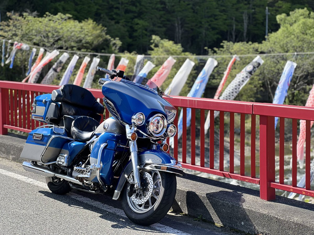 seisoon1204's tweet photo. GWは天気が良くてよかった。
奥飛騨北アルプスまでひとっ走り！
#ツーリング
 #奥飛騨
 #北アルプス大橋
 #ハーレー
 #flhtcu
 #バイク好きと繋がりたい https://t.co/iIsTiTGH2f