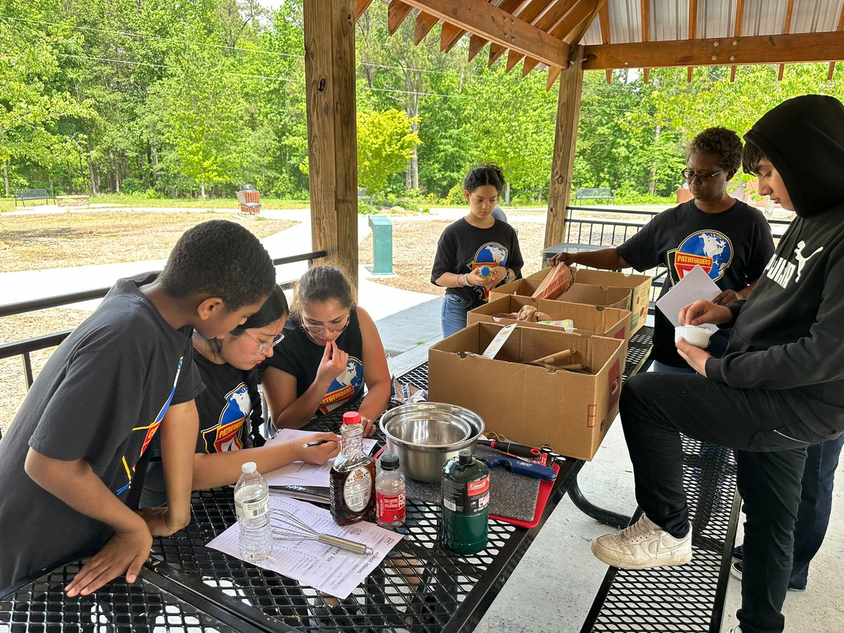 I've been a Pathfinder Director with the youth at my church since 2016. I worked with them today to prepare for an upcoming campout. They created a menu and checked the equipment. @DrTamaraCandis @billups_LA @BearCreekMS @FultonCoSchools