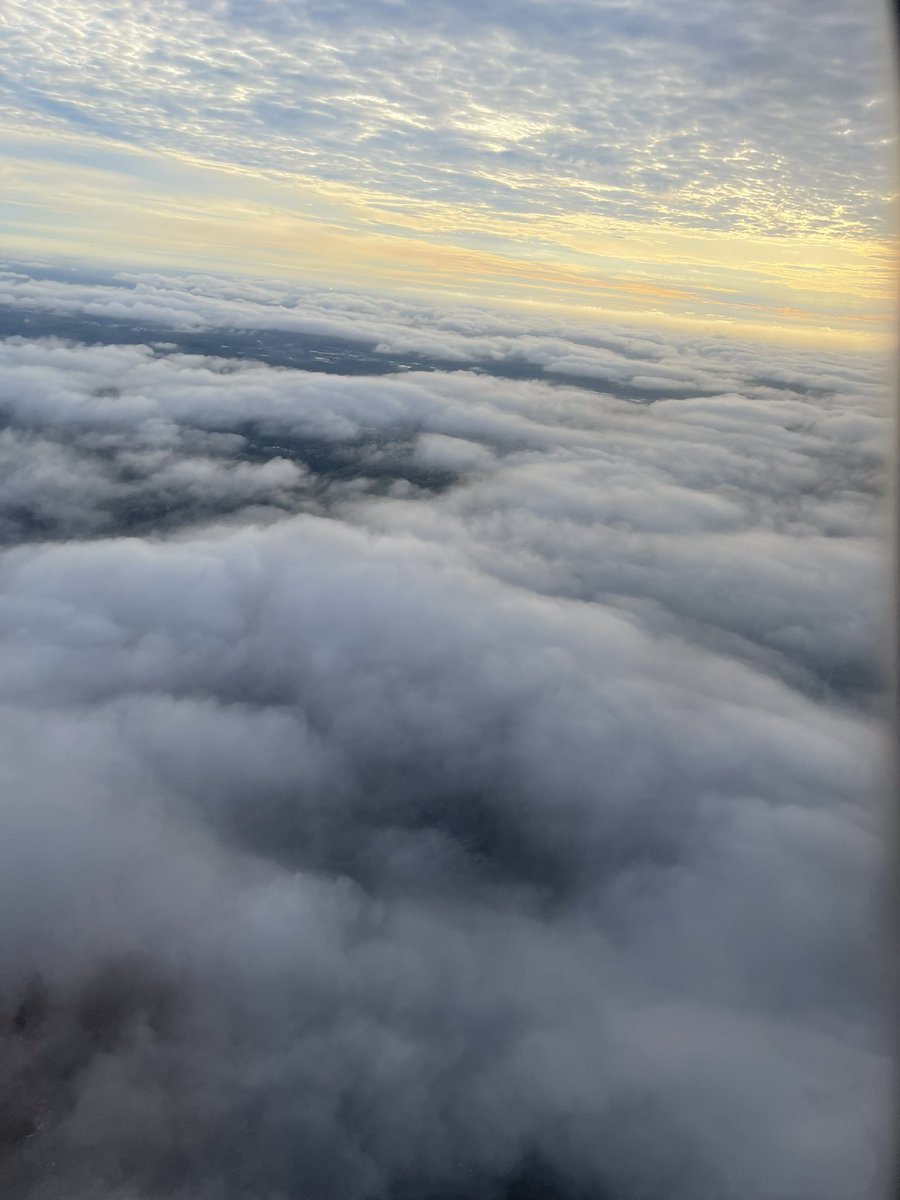 Above the clouds, the evening sky on #OrthodoxEaster feels like meeting the divine! 

As the sun sets, it shouts 'Christos Anesti” heralding renewal & peace. 

In this reflective moment, we embrace hope & serenity & pray for peace, happiness & prosperity across the continents.