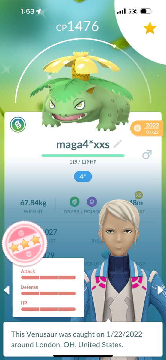 josephcup18's tweet photo. #PokémonGO #PrizePossession #OneOfTheKinds #ExtraSmall #XS #2StarLucky #Shiny4Star #Bulbasaur https://t.co/CsGxn7kAcX