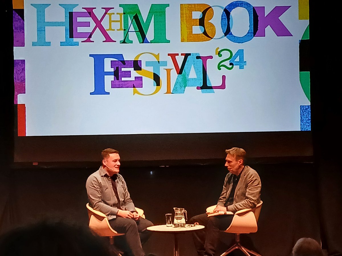 What a super bank holiday Sunday at the final day of @hexhambookfest. Catching up with friends old and new, and meeting/watching a varied crop of authors. My #TBR pile is a wee bit bigger thanks to @CogitoBooks #hexhambookfestival