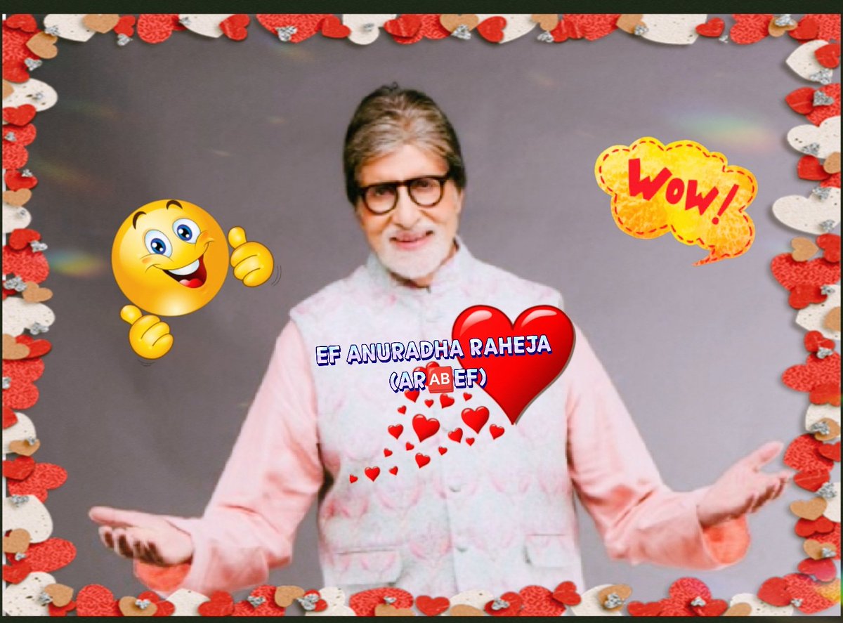 @SrBachchan @SrBachchan @GuptaonlyoneAB @anuradha_raheja @juniorbachchan @TasnimaKTastic @earth2angel Wow Awesome Sunday Darshan 🙏. Thank You So Much For Sharing With Us. 🆎️Sir 💟🤗 So Much. Good Night 🌈🅰️®️