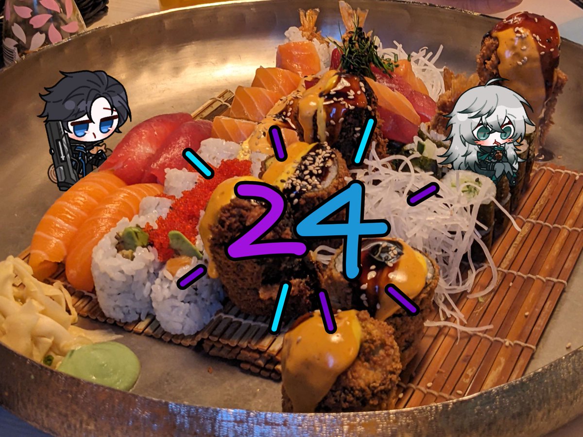 Sushi dinner for my silly birthday 🐟🍣