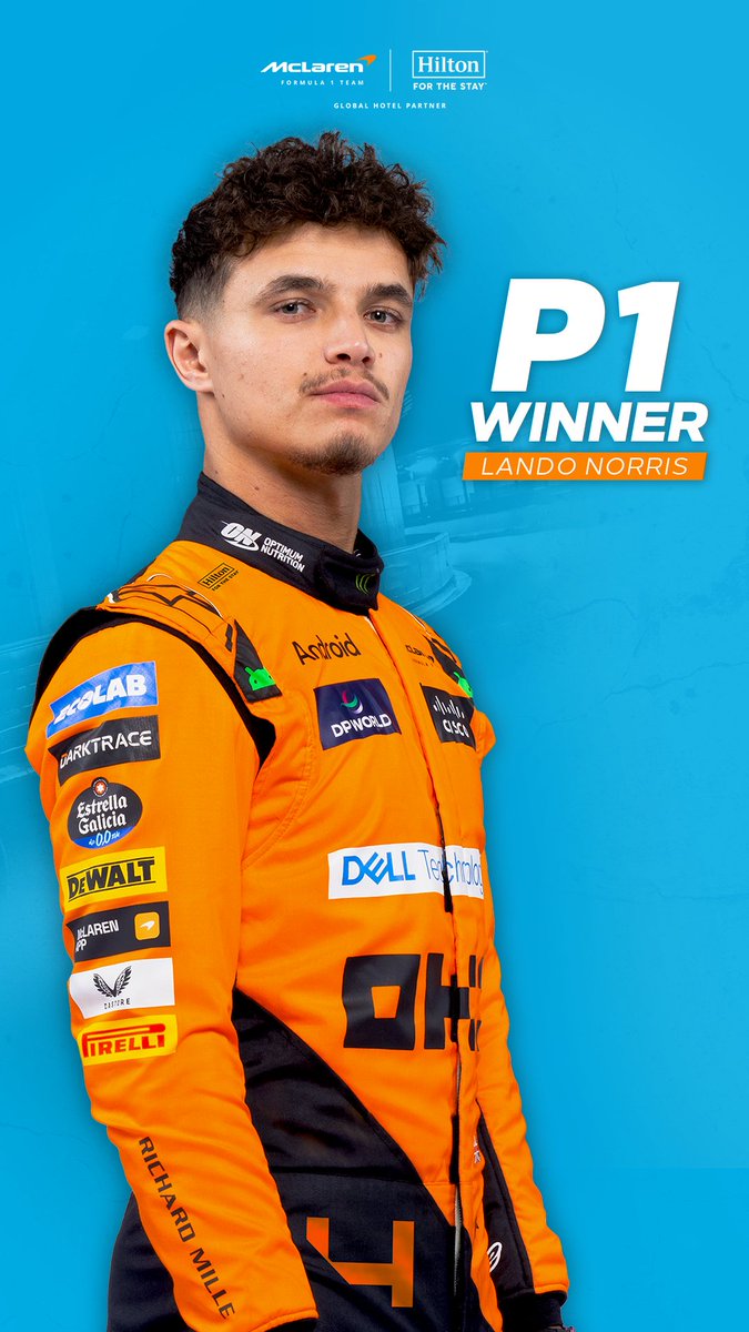 YAS WE DID IT, PAPAYA FAM! Our yoga king @landonorris takes the checkered flag at the Grand Prix 🍾